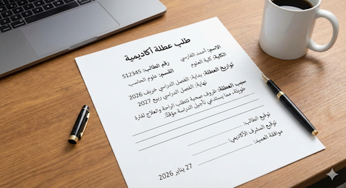 Demmande Congé Academiques - طلب عطلة أكاديمية image